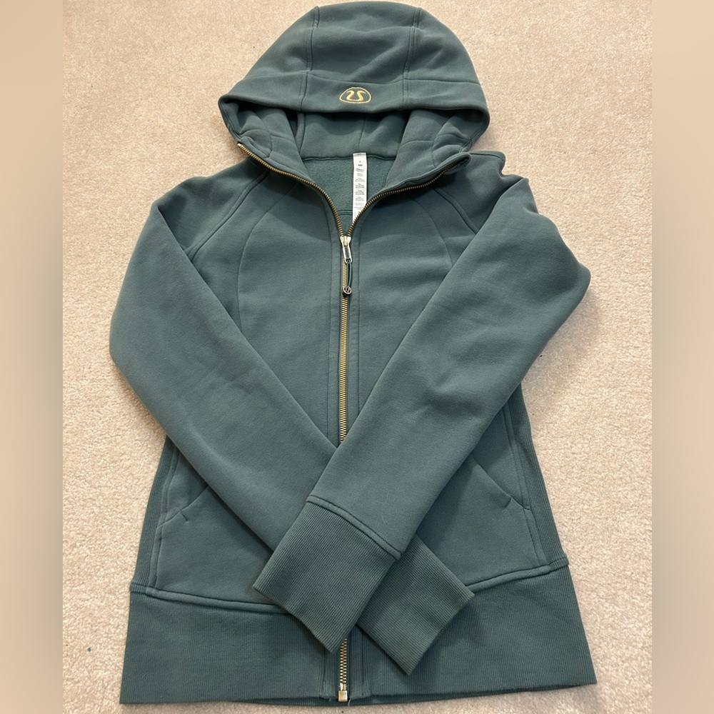 lululemon scuba full zip hoodie medium forest